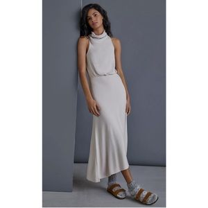 06. Anthropologie Lourdes Maxi High Neck Sweater Dress XS Petite